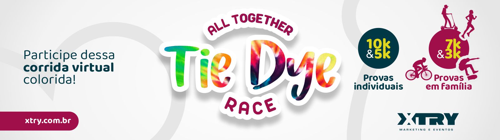 Tie Dye Race - Corrida Virtual Xtry
